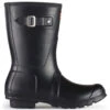 Hunter Women's Original Short Rain Boots In Black -Vans || Blundstone || Hunter Sales 1 9 19 hunter original short wellington boots black 2 1100x