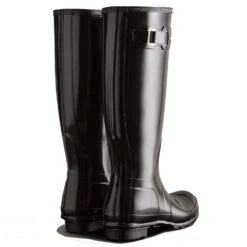 Hunter Women's Original Tall Gloss Rain Boots In Black 8 Hunter Women's Original Tall Gloss Rain Boots In Black -Vans || Blundstone || Hunter Sales 20220114165639 prod aw21 org wft1000rgl blk 3 1 1100x