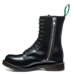 Solovair 11 Eye Zip Derby Boot In Black Hi-Shine -Vans || Blundstone || Hunter Sales WhatsAppImage2022 10 04at11.40.00AM 2 1100x