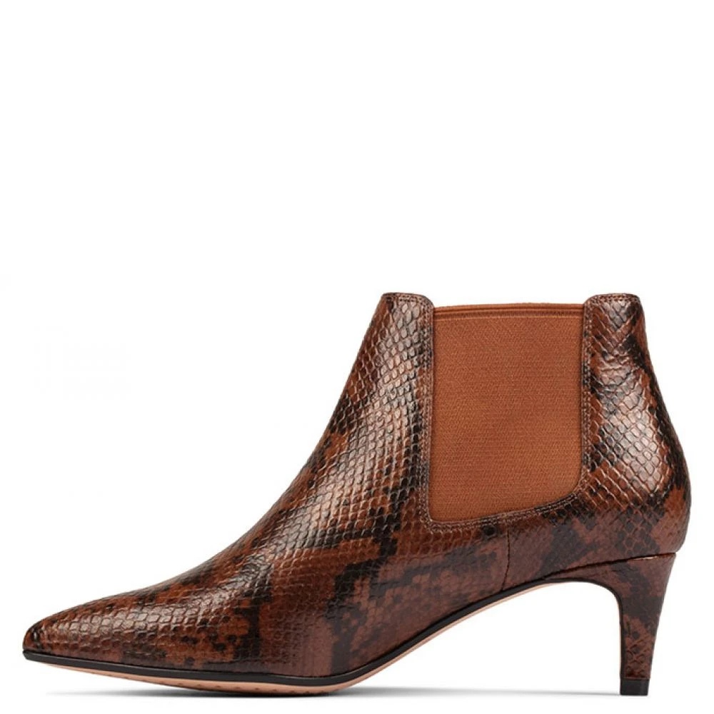 Clarks Women's Laina55 Boot 2 In Dark Tan 5 Clarks Women's Laina55 Boot 2 In Dark Tan - Image 3