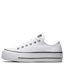 Converse Women's Chuck Taylor All Star Lift In White/Black -Vans || Blundstone || Hunter Sales c o convers chuck taylor all star lift low top white 560251c 1 1100x