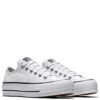 Converse Women's Chuck Taylor All Star Lift In White/Black -Vans || Blundstone || Hunter Sales c o convers chuck taylor all star lift low top white 560251c 5 1100x