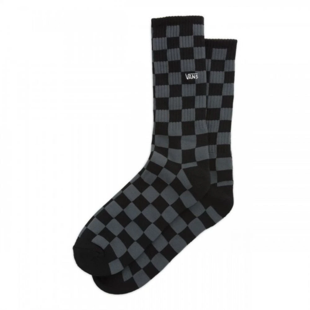 Vans Checkerboard Crew Sock In Black/Charcoal (Large) 3 Vans Checkerboard Crew Sock In Black/Charcoal (Large)
