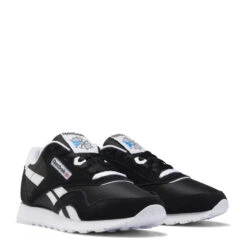 Reebok Women's Classic Nylon In Black/White 10 Reebok Women's Classic Nylon In Black/White -Vans || Blundstone || Hunter Sales fv4506 5 footwear photography front lateral top view white 1100x