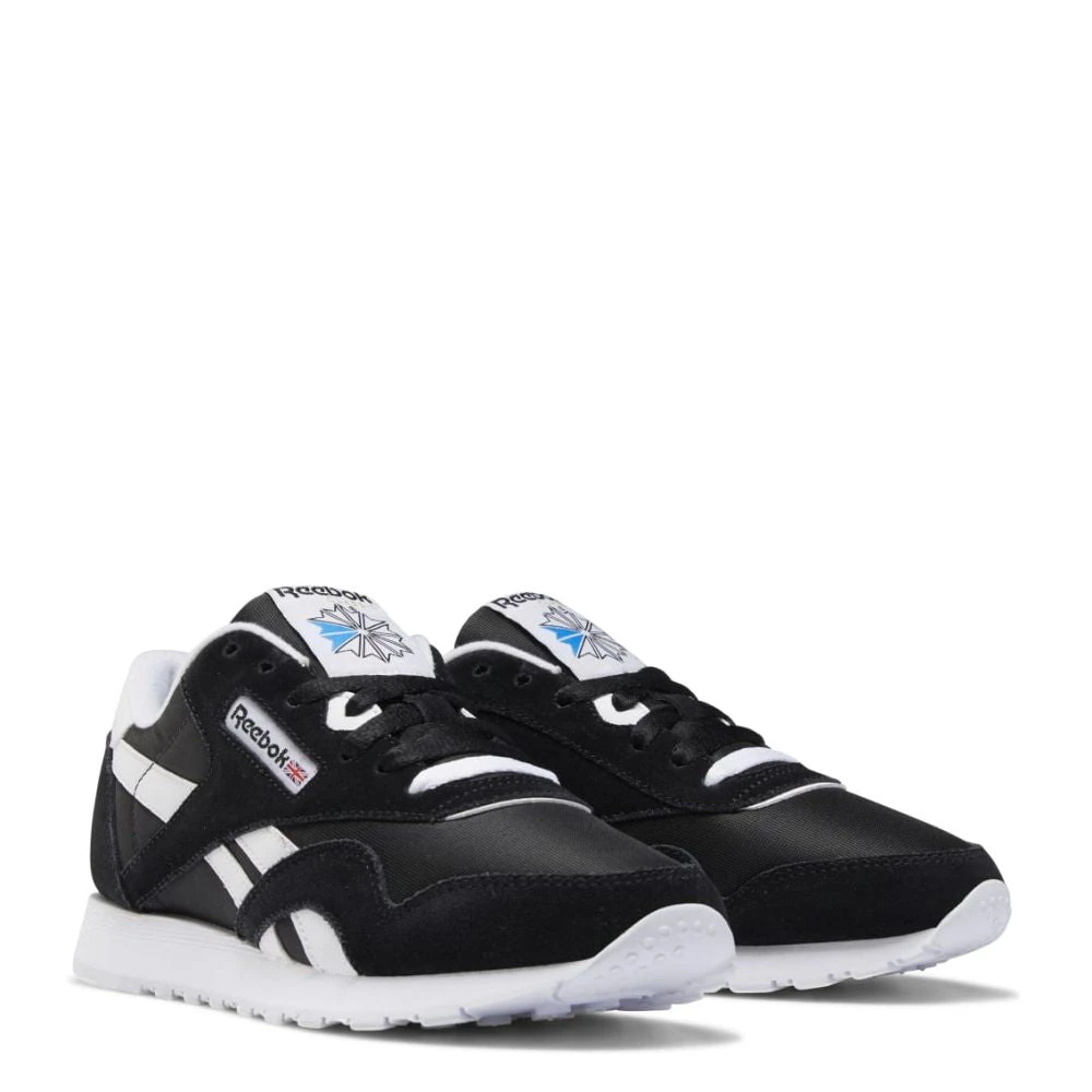 Reebok Women's Classic Nylon In Black/White 6 Reebok Women's Classic Nylon In Black/White - Image 4