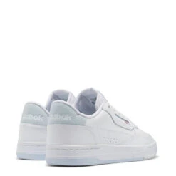 Reebok Women's Court Peak In Ftwr White/Glass Blue/Rbbr White 9 Reebok Women's Court Peak In Ftwr White/Glass Blue/Rbbr White -Vans || Blundstone || Hunter Sales gz2238 6 footwear photography back lateral top view white 1100x