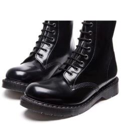 Solovair 11 Eye Derby Boot In Black Hi-Shine -Vans || Blundstone || Hunter Sales s11981bkg 106 3 1100x