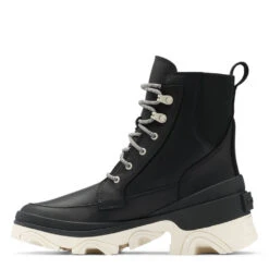 Sorel Women's Brex Lace Bootie In Black/Chalk 8 Sorel Women's Brex Lace Bootie In Black/Chalk -Vans || Blundstone || Hunter Sales so 1951211010 2061 3 1100x