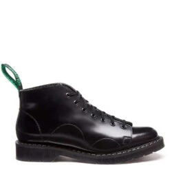 Solovair Monkey Boot In Black Hi-Shine