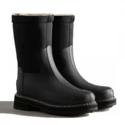 Hunter Women's Refined Stitch Roll Top Sherpa Boots In Black 7 Hunter Women's Refined Stitch Roll Top Sherpa Boots In Black -Vans || Blundstone || Hunter Sales wfs1010nes blk 3 1100x